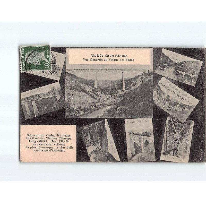 Vallée de la Sioule, Vue générale du Viaduc des Fades - état Vallée de la Sioule, Vue générale du Viaduc des Fades - état