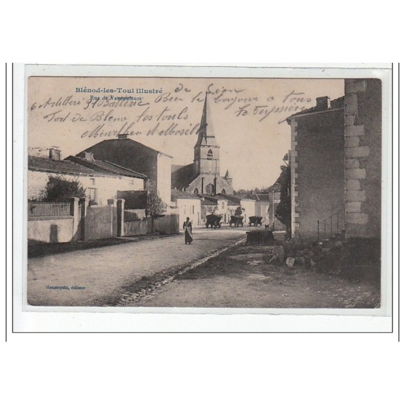 BLENOD LES TOUL illustré - Rue de Vaucouleurs - très bon état