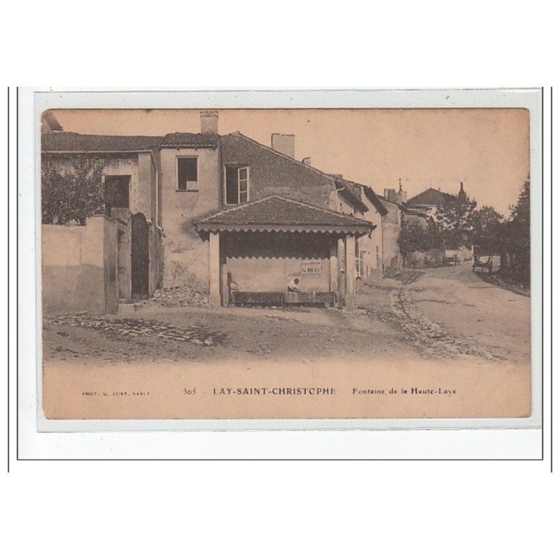 LAY SAINT CHRISTOPHE - Fontaine de la Haute Laye - très bon état
