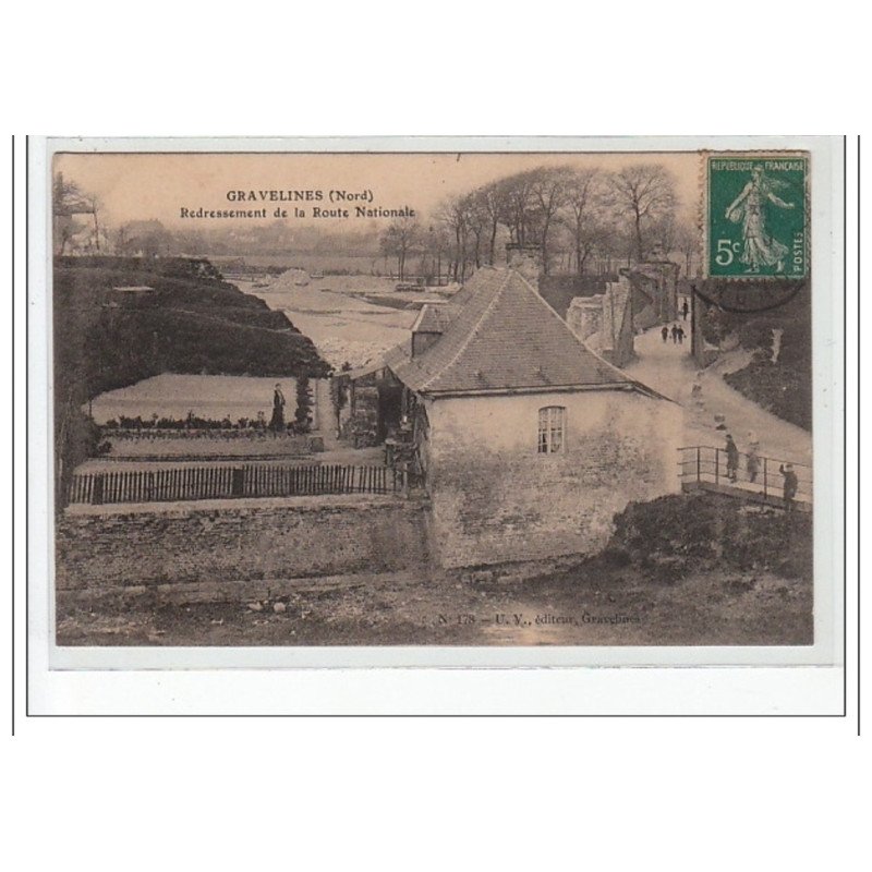 GRAVELINES - Redressement de la Route Nationale - état