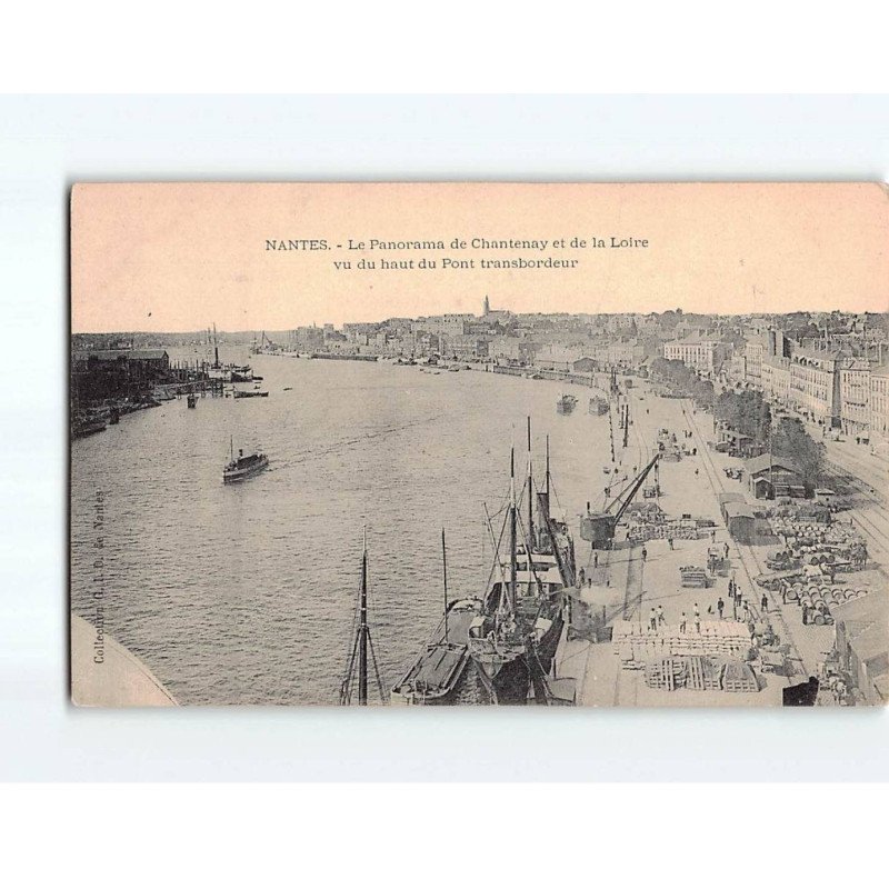 NANTES : Le Panorama de Chantenay et de la Loire vu du haut du Pont transbordeur - état