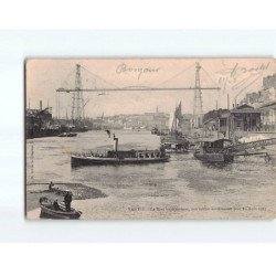 NANTES : Le pont transbordeur, son tablier entièrement posé en Août 1903 - état