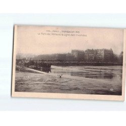 PARIS : Inondations 1910, Le pont de l'Alma et la ligne des Invalides - très bon état