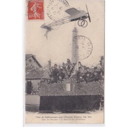 CASTELSARRASIN : fetes pour l'aviation militaire en mai 1912 - char de l'aviation à la retraite aux flambeaux - TBE