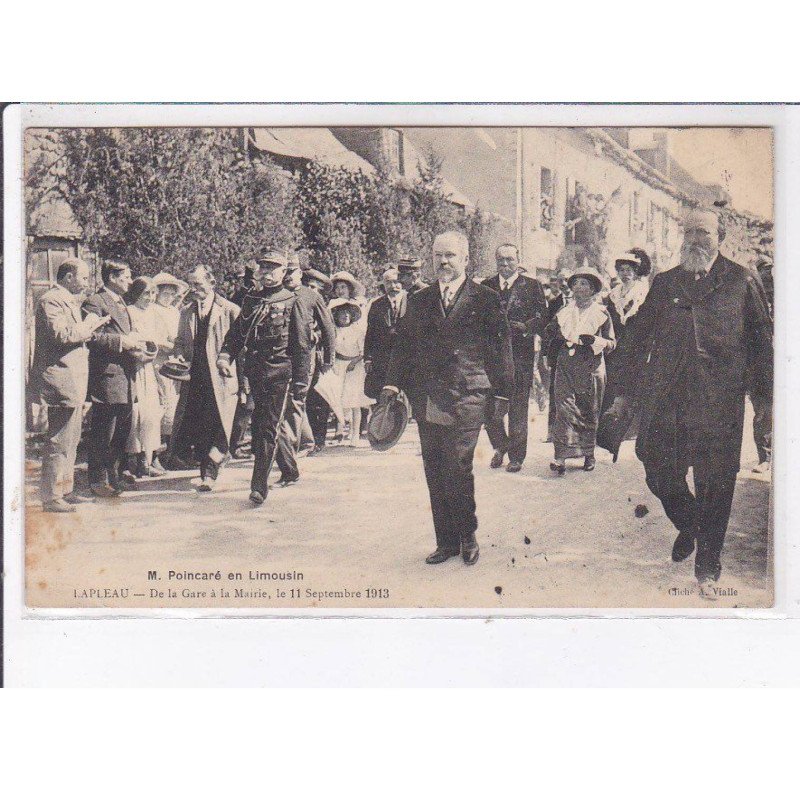 LAPLEAU: de la gare à la mairie, le 11 septembre 1913 - état