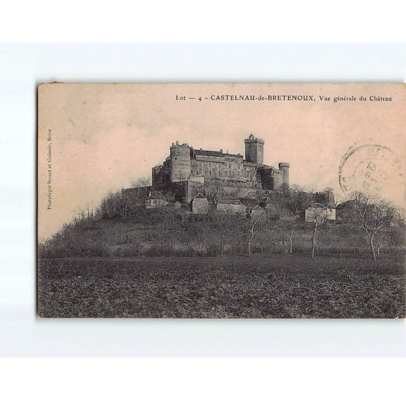 CASTELNAU DE BRETENOUX : vue générale du Château - état