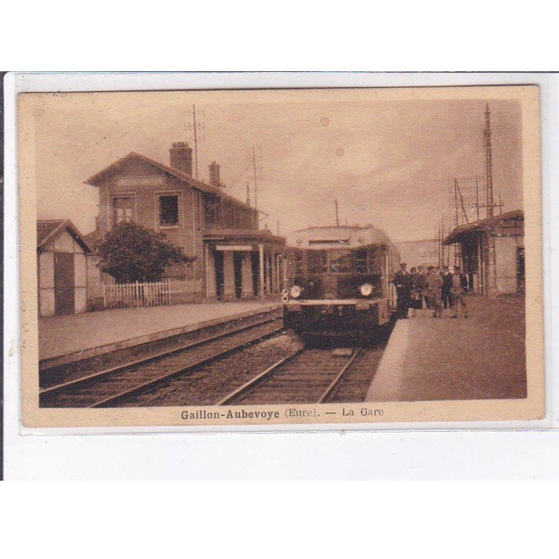 GAILLON-AUBEVOYE: la gare - état