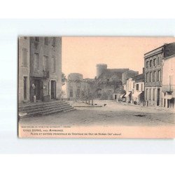 DURAS : Place et Entrée principale du Château du duc de Duras - état