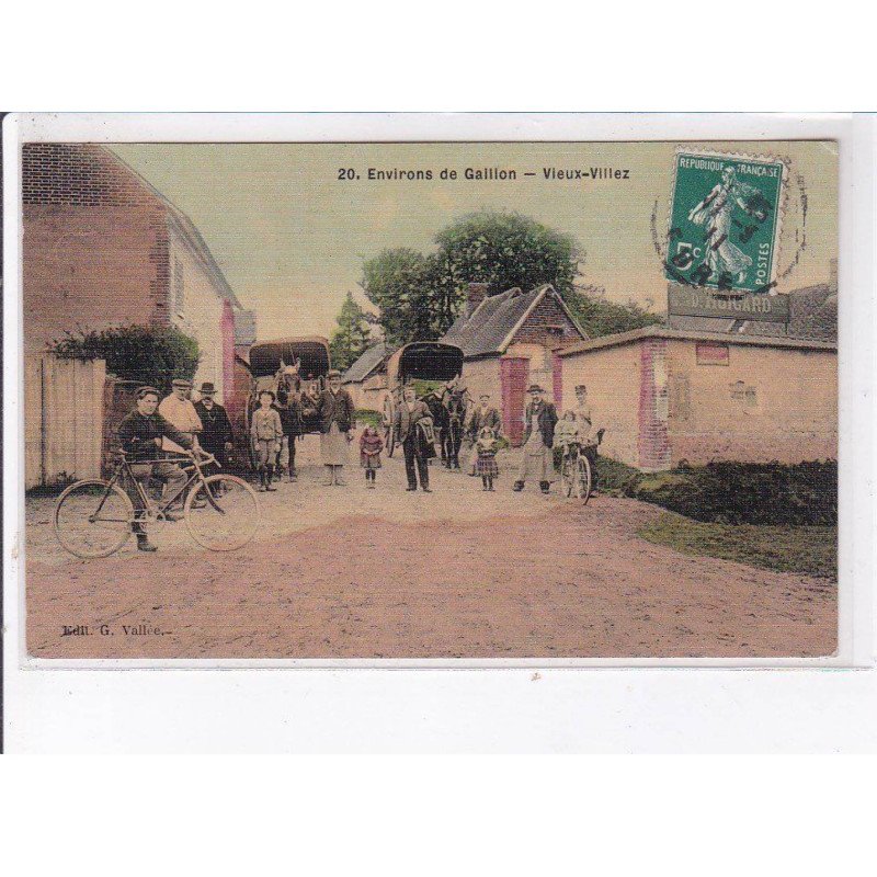 VIEUX-VILLEZ: scène de rue - très bon état