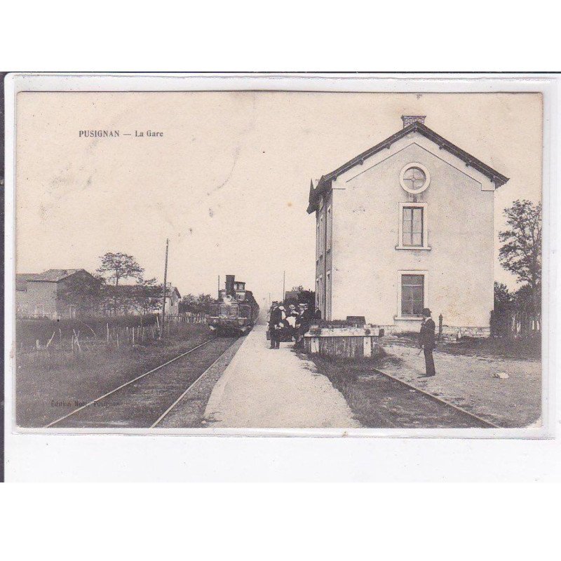 PUSIGNAN: la gare - état