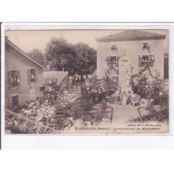 SAINT-GEORGES: inauguration du monument - état