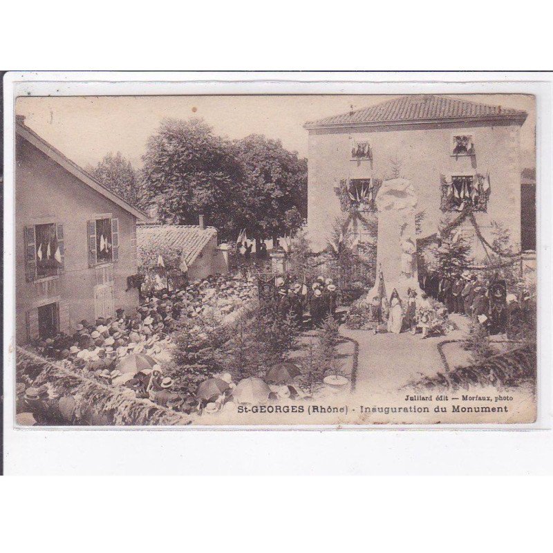 SAINT-GEORGES: inauguration du monument - état
