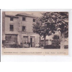 FRONTENAS: café-restaurant claude laurent, garage, pension, jeux de boules - très bon état