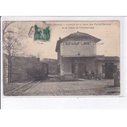 LEGNY: avenue de la gare des ponts tarrets et le tram de villefranche - état
