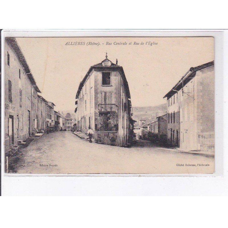 ALLIERES: rue centrale et rue de l'église - très bon état