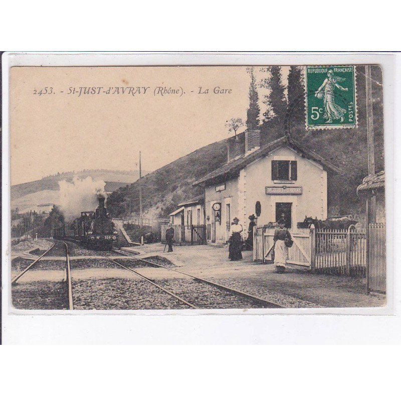 SAINT-JUST-D'AVRAY: la gare - état
