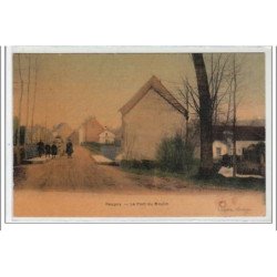 REUGNY : le pont du moulin - CARTE TOILEE - état