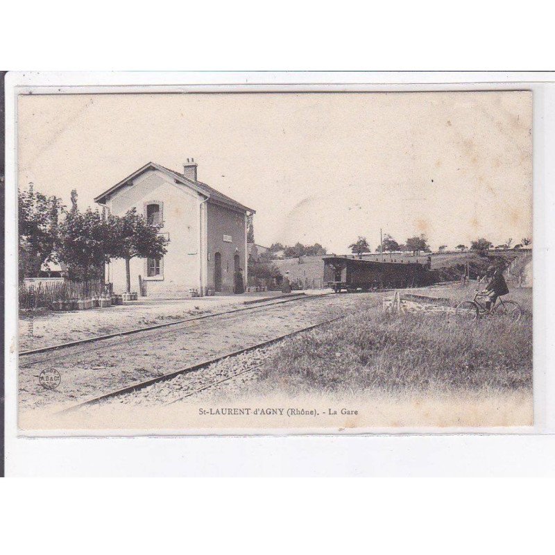 SAINT-LAURENT-D'AGNY: la gare - état