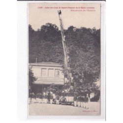 LYON: union des corps de sapeurs-pompiers de la région lyonnaise manoeuvre à l'échelle - très bon état