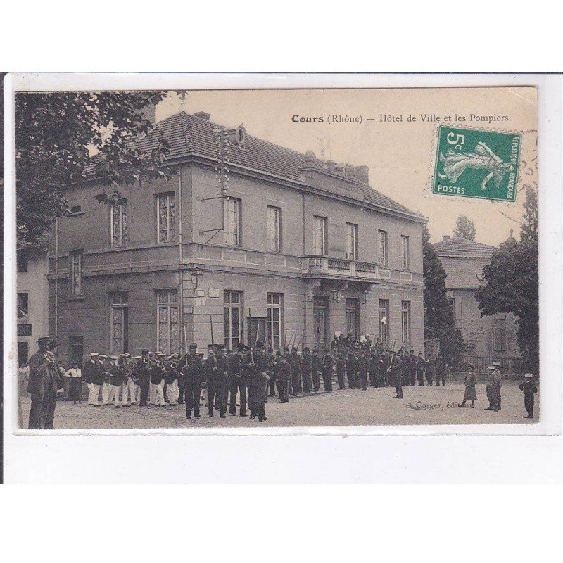 COURS: hôtel de ville et les pompiers - état