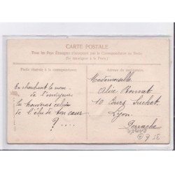 FANTAISIE - 1er avril - surréalisme: brodée, fleur - très bon état