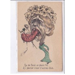 FANTAISIE - 1er avril - surréalisme: ca me ferait un plaisir fou, d'y planter encore d'autres clous - très bon état