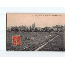 SAINT LO : Vue générale, prise du Chemin de Vaucelle - très bon état