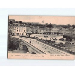 SAINT LO : Le pont et la Place Alluvions - très bon état