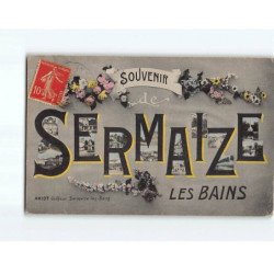 SERMAIZE LES BAINS : Carte Souvenir - état