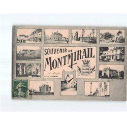 MONTMIRAIL : Carte Souvenir - état ( Partiellement Décollée )