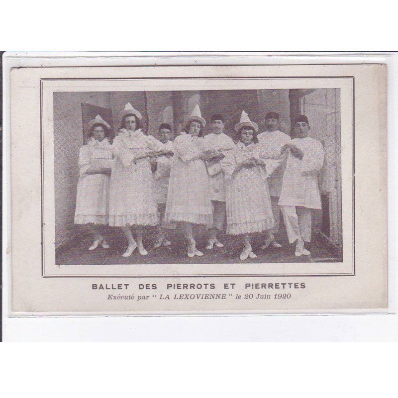 LISIEUX: ballet des pierrots et pierrettes exécuté par "la lexovienne" 1920 - très bon état