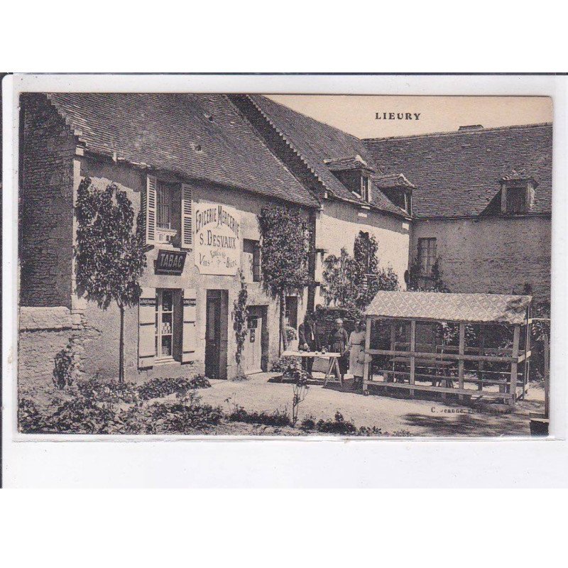 LIEURY: épicerie mercerie S. Desvaux, tabac - très bon état