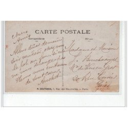 PARIS : lot de 2 cartes photo de la boucherie de l'Espérance - très bon état