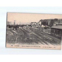 LANGRES : Ligne du Chemin de Fer de l'Est Paris-Bâle, La Gare - très bon état