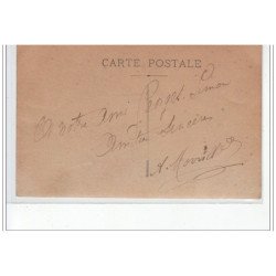 PARIS : carte photo d'une boucherie - très bon état