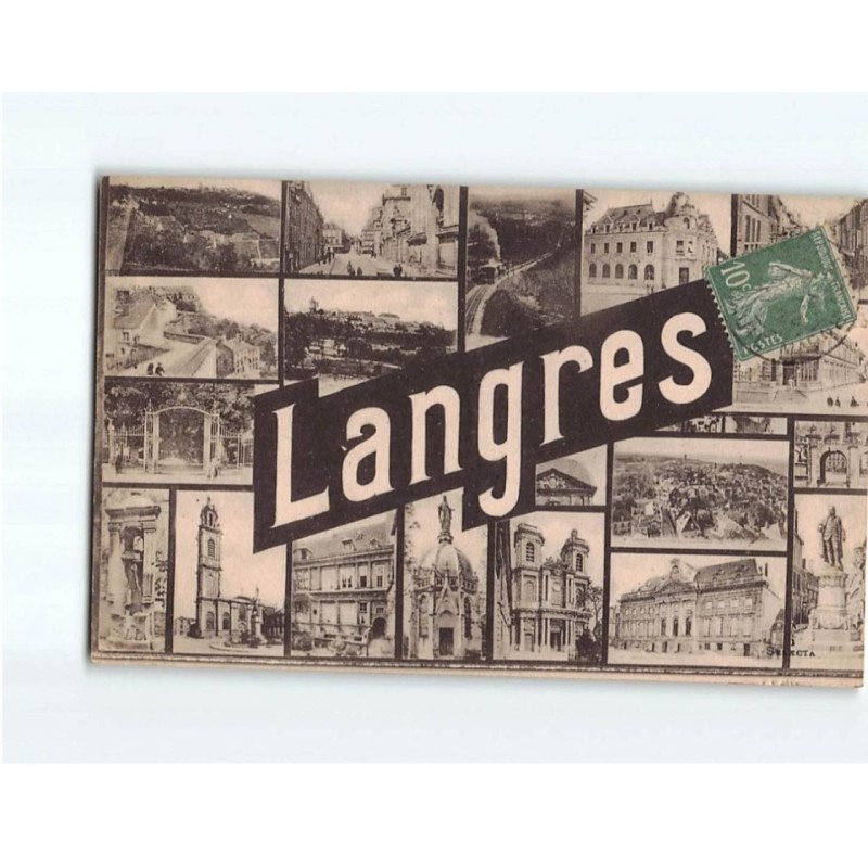 LANGRES : Carte Souvenir - état