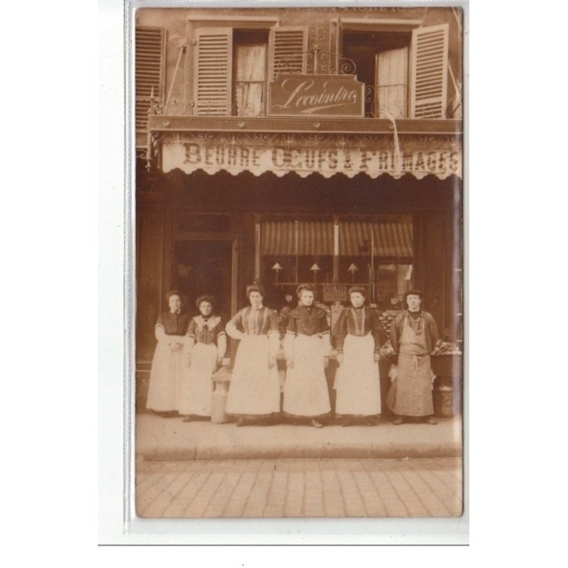PARIS : carte photo d'un magasin Beurre Oeufs Fromages """"Lecointre"""" - très bon état PARIS : carte photo d'un magasin Beurre Oeufs Fromages """"Lecointre"""" - très bon état