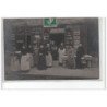 PARIS : carte photo d'une fromagerie (lait) - très bon état