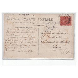 PARIS : carte photo d'un groupe  - très bon état