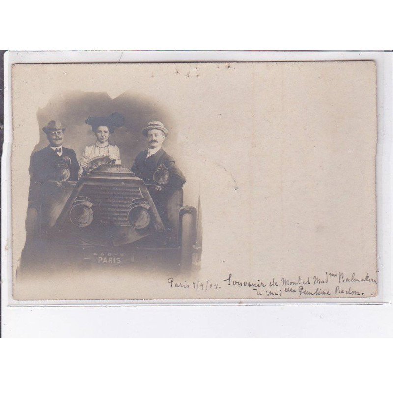 SURREALISME: photo montage, voiture, personnages - état