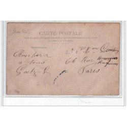 PARIS : carte photo de marchands de tapis (magasin)  - bon état (froissure)