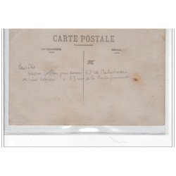 PARIS : carte photo d'un salon de coiffure (magasin)  - très bon état