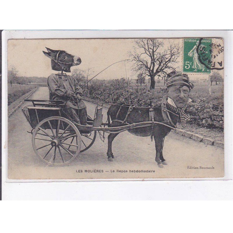 SURREALISME: photo montage, les molières, le repos hebdomadaire - très bon état