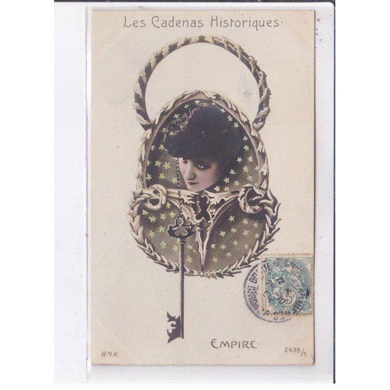 SURREALISME: photo montage, les cadenas historiques, empire - très bon état