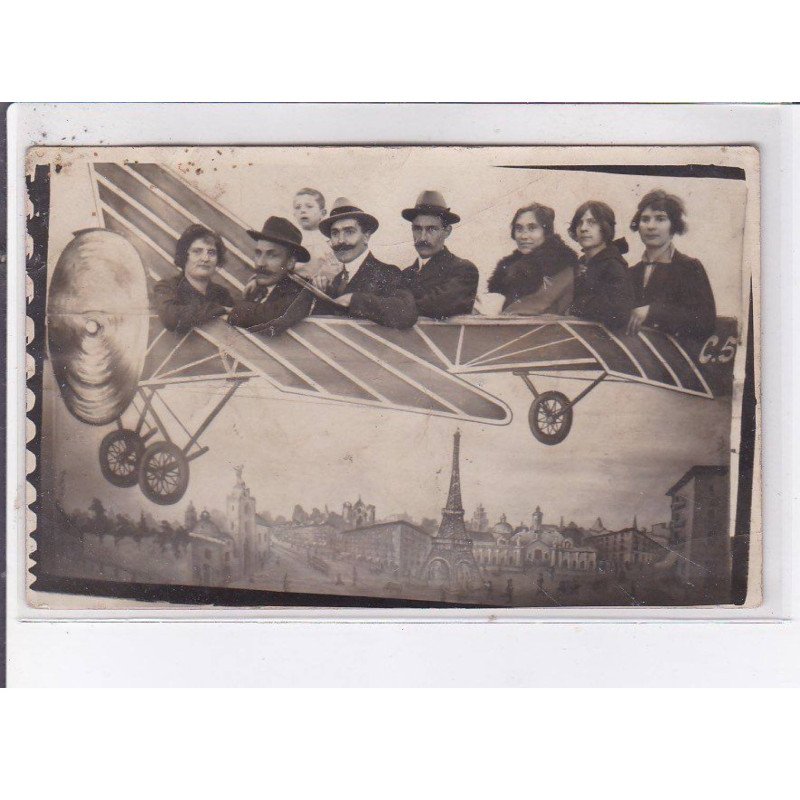 SURREALISME: photo montage, aviation, tour eiffel - état