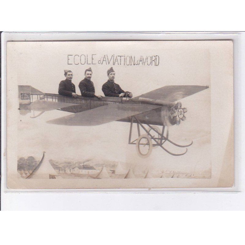 SURREALISME: photo montage, aviation, école d'aviation d'avord - très bon état