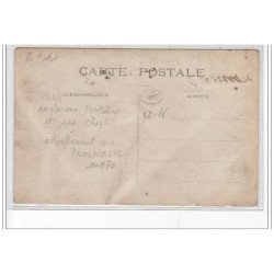 PARIS : carte photo du café Gorce (angle Fontaine et Chaptal)  - état (légers plis)