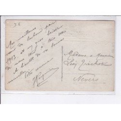 SURREALISME: photo montage, aviation, bonne année, neige - très bon état