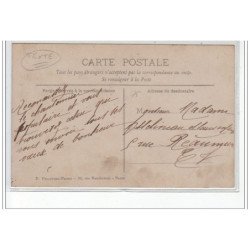 PARIS : carte photo d'un café (voir plaque et texte !!! chansonnier populaire)rue des filles du calvaire - très bon état