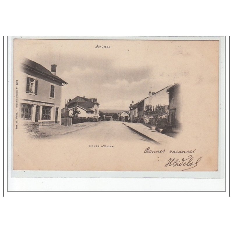 ARCHES - Route d'Epinal - VIGNETTE - très bon état